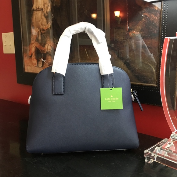 kate spade MATCHING SET! Purse & Wristlet + Wallet NWT Navy Blue - Picture 8 of 14